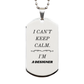 designer engraved silver dog tag i cant keep calm perfect gift for birthday christmas graduation and veterans day