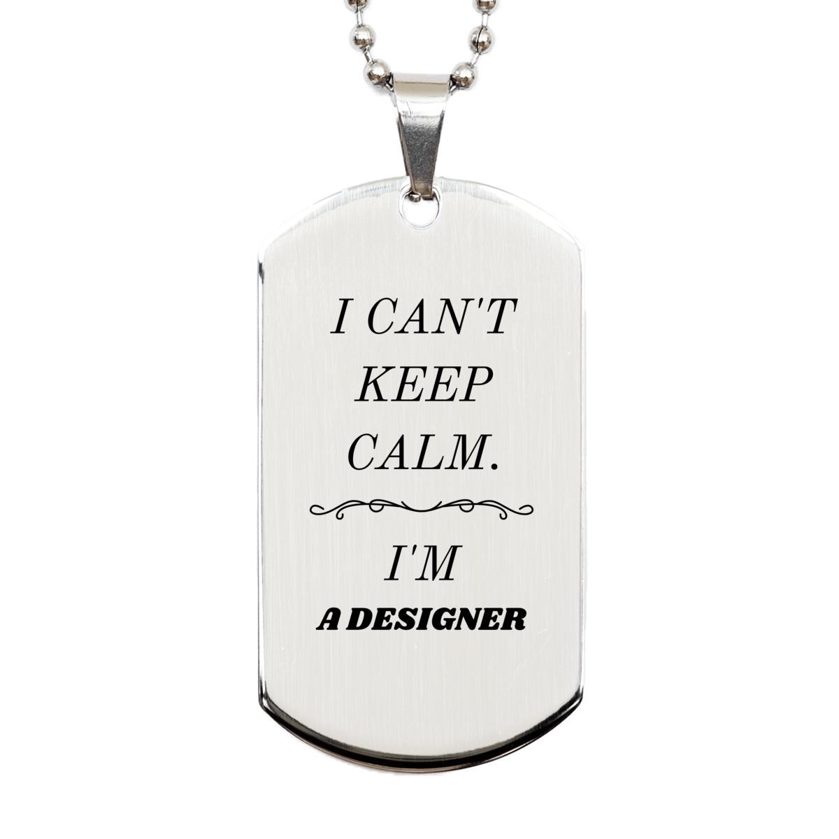 designer engraved silver dog tag i cant keep calm perfect gift for birthday christmas graduation and veterans day