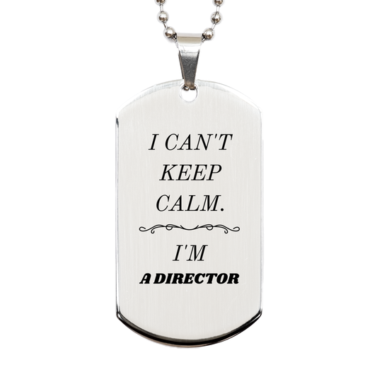 director engraved silver dog tag unique gift for dog lovers birthday and holidays