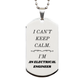 electrical engineer engraved silver dog tag i cant keep calm perfect gift for engineers inspirational graduation or birthday present