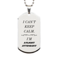 flight attendant engraved silver dog tag i cant keep calm perfect gift for birthday graduation or veterans day