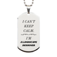 unique landscape designer engraved silver dog tag for graduation gift with confidence and hope