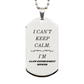 law enforcement officer engraved silver dog tag i cant keep calm perfect gift for birthday christmas graduation veterans day