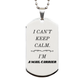 engraved mail carrier silver dog tag i cant keep calm unique gift for christmas birthday or graduation with confidence and inspiration