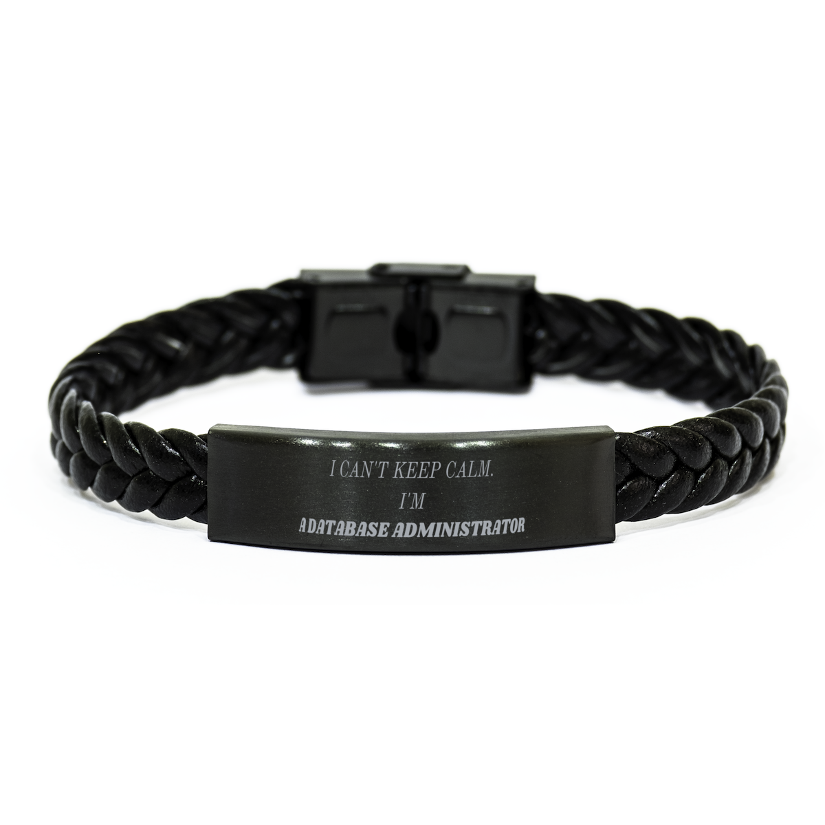 braided leather bracelet for the confident database administrator perfect for birthday and christmas gifts