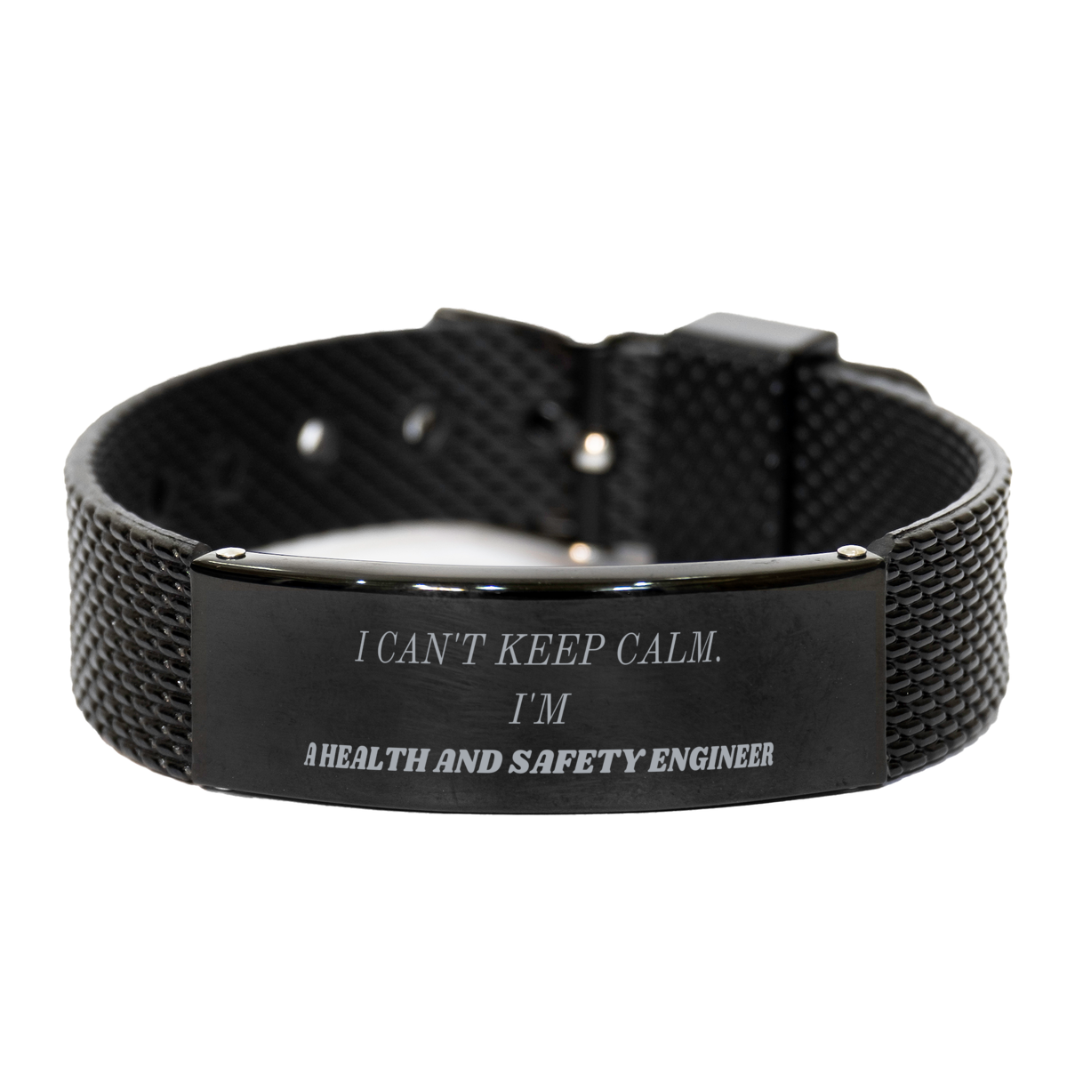 health and safety engineer black shark mesh bracelet i cant keep calm im a health and safety engineer unique graduation gift for health and safety engineer professionals