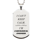 engraved mechanical engineer silver dog tag i cant keep calm graduation gift confidence hope birthday ideas for him