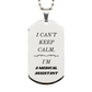 engraved silver dog tag for medical assistant i cant keep calm inspirational gift for graduation holidays and birthday