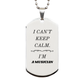 musician engraved silver dog tag unique gift for guitarists and musicians i cant keep calm perfect for christmas and graduation