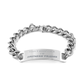 stainless steel cuban chain bracelet fitness trainer i cant keep calm engraved inspirational confidence gift for christmas graduation veterans day and more
