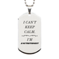 nutritionist engraved silver dog tag i cant keep calm nutritionist inspirational gift for birthday graduation and holidays