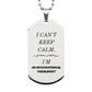 engraved silver dog tag occupational therapist gift for graduation or christmas with confidence and hope