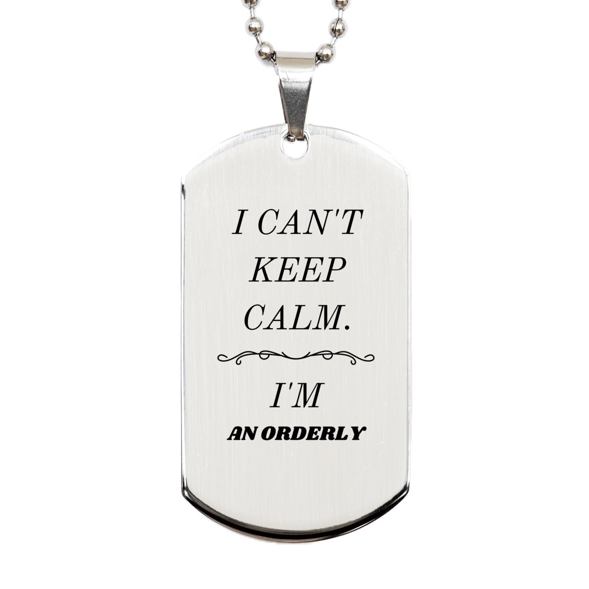 orderly engraved silver dog tag i cant keep calm perfect gift for veterans day graduation and christmas