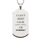orderly engraved silver dog tag i cant keep calm perfect gift for veterans day graduation and christmas