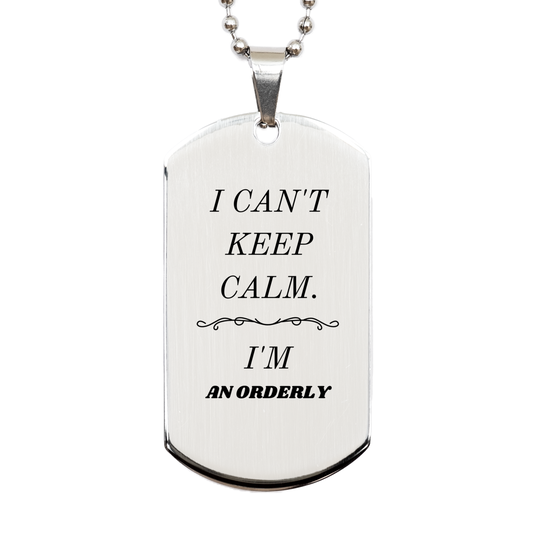 orderly engraved silver dog tag i cant keep calm perfect gift for veterans day graduation and christmas