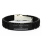 missionary engraved black glidelock clasp bracelet perfect christmas gift for missionaries filled with hope and inspiration