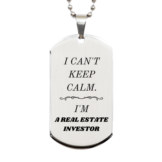 real estate investor engraved silver dog tag unique gift for investors confidence booster