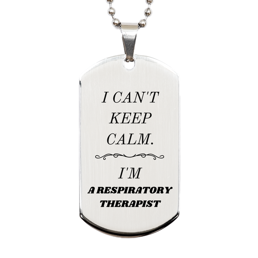 unique silver dog tag for respiratory therapist engraved inspirational gift for graduation birthday christmas