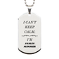 sales manager engraved silver dog tag unique gift for him on birthday christmas or graduation i cant keep calm