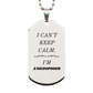 shampooer engraved silver dog tag i cant keep calm shampooer for confidence christmas birthday veterans day easter