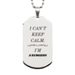 surgeon engraved silver dog tag i cant keep calm inspirational jewelry for medical professionals graduation gift for surgeons birthday present