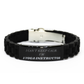 yoga instructor black glidelock clasp bracelet confidence and inspiration for holistic living