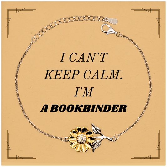 Bookbinder Sunflower Bracelet - Unique Engraved Gift for Graduation, Book Lovers, Confidence and Inspiration