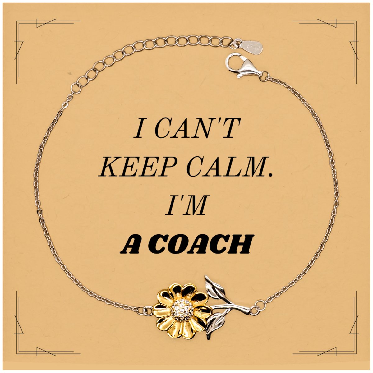 sunny sunflower bracelet for coaches unique engraved confidence gift for graduation christmas and birthday celebrations