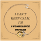 compliance officer sunflower bracelet i cant keep calm unique gift for birthday christmas graduation confidence