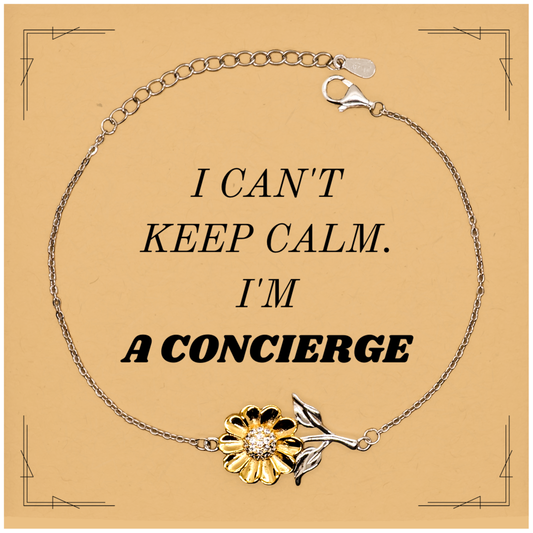 concierge sunflower bracelet stay calm and confident in your niche the perfect gift for christmas graduation and any special occasion