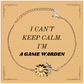 Game Warden Sunflower Bracelet - I Cant Keep Calm Engraved Jewelry for Wildlife Lovers, Perfect Gift for Outdoor Enthusiasts and Nature Conservation Supporters