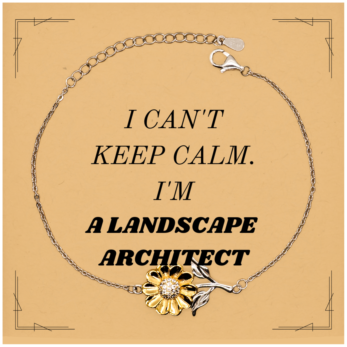 unique landscape architect sunflower bracelet confidence inspirational gift