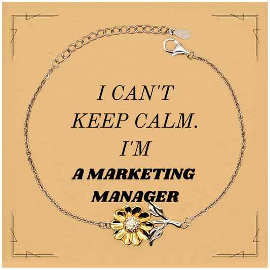 marketing manager sunflower bracelet unique gift for birthday christmas and graduation