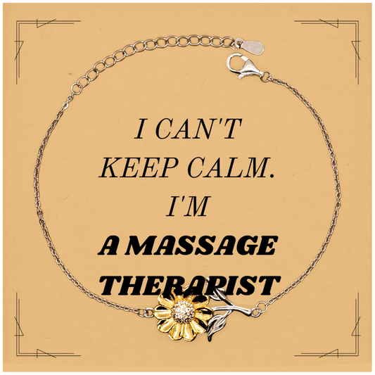 sunflower bracelet for massage therapist unique engraved gift for confidence and inspiration perfect for birthdays and holidays