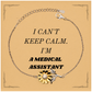Medical Assistant Sunflower Bracelet I Cant Keep Calm Inspirational Gift for Graduation and Holidays