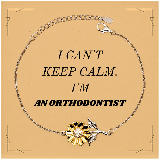 Pulsera de girasol, joyería de confianza para ortodoncistas, regalo para su graduación