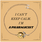 Pharmacist Sunflower Bracelet - I Cant Keep Calm, Unique Gift for Graduation or Christmas, Pharmacist Appreciation Jewelry