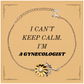 Gynecologist Sunflower Bracelet - I Cant Keep Calm, Unique Gift for Womens Health Enthusiast, Birthday, Graduation, and Hope