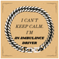 Unique Engraved Cuban Link Chain Bracelet for Ambulance Driver - I cant keep calm. Perfect Birthday Gift for Ambulance Drivers who Command Presence and Confidence