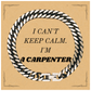 Carpenter Cuban Link Chain Bracelet - Unique Gift for Graduation, Birthday, and Holidays, I Cant Keep Calm, Im a Carpenter