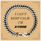 Unique Cuban Link Chain Bracelet for Cooks, I Cant Keep Calm, Confidence for Birthday, Christmas, Graduation Gifts