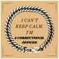 Correctional Officer Cuban Link Chain Bracelet - I cant keep calm, engraved for confidence, perfect for Birthday, Christmas, and Graduation gifts