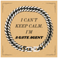 Gate Agent Cuban Link Chain Bracelet - I cant keep calm. Perfect gift for Holidays and Graduation - Confidence and style for the Gate Agent in your life
