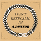 Janitor Cuban Link Chain Bracelet - Unique Gift for the Hardworking Janitorial Staff, Engraved with I cant keep calm. Im Janitor - Perfect Appreciation Present for Birthday, Christmas, and Graduation