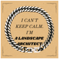 Landscape Architect Gift Cuban Link Chain Bracelet I Cant Keep Calm Perfect Christmas Graduation Confidence