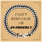 Orderly Cuban Link Chain Bracelet - Perfect Gift for Birthday, Anniversary, Confidence Boost with Engraved Quote: I cant keep calm