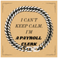Engraved Cuban Link Chain Bracelet for Payroll Clerk - I Cant Keep Calm, Perfect Gift for Birthday, Christmas, Graduation, Veterans Day