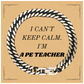 PE Teacher Cuban Link Chain Bracelet - I Cant Keep Calm - Unique Gift for Graduation, Birthday, Christmas, and Holidays