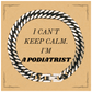 Podiatrist Cuban Link Chain Bracelet - I Cant Keep Calm, Perfect Gift for Foot Health Enthusiasts, Graduation, Birthday, and Holidays