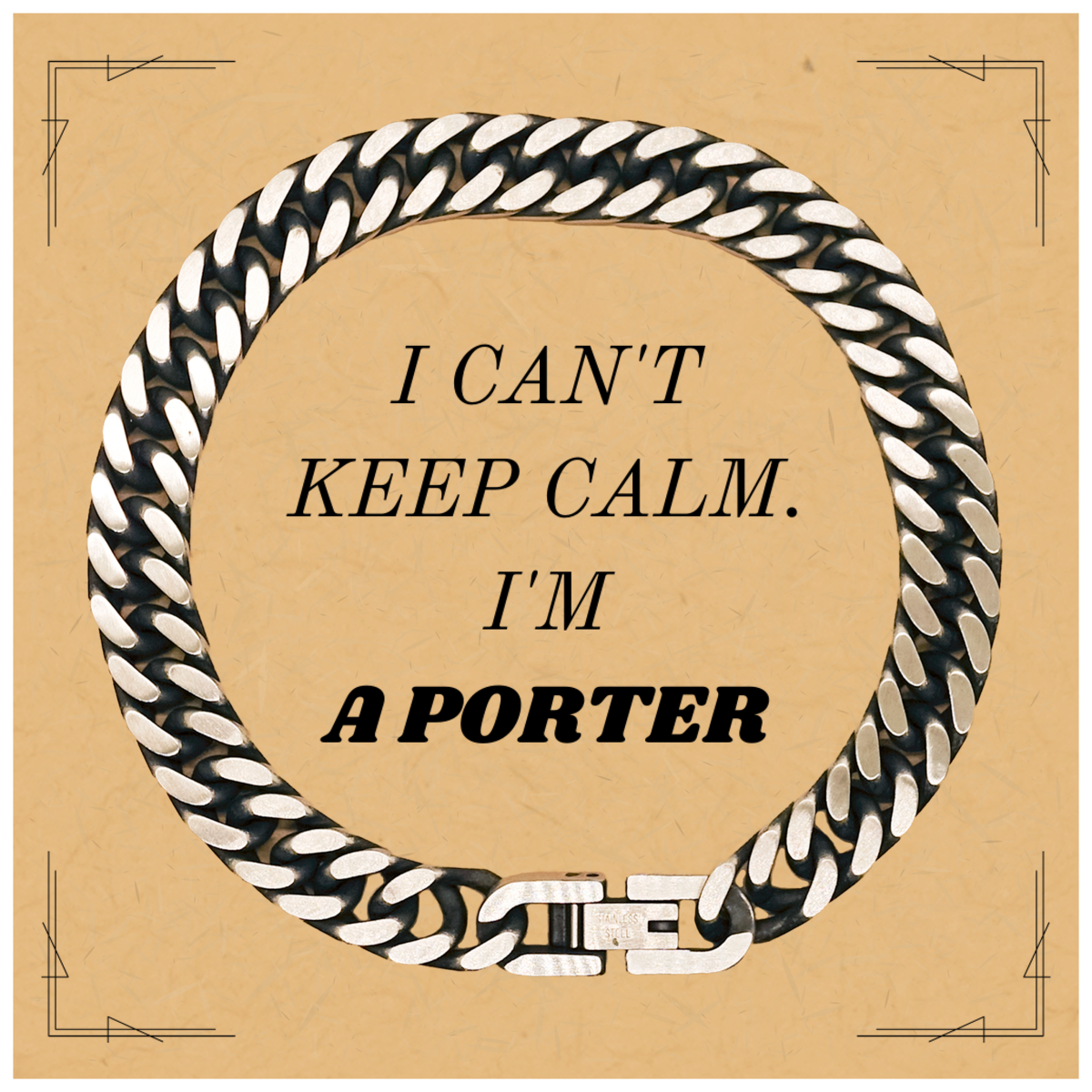 Cuban Link Chain Bracelet for Porter with Engraved Confidence and Hope for Graduation, Birthday, and Holidays